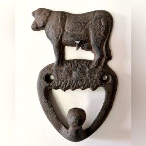 “Final Offer” NWOT Cow In Grass Wall Hook